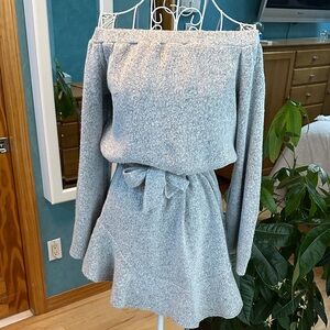 Sabo Skirt Gray Long Sleeve Dress